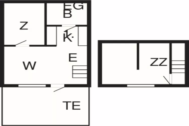 3 room,2 levels,Standard-Grundriss