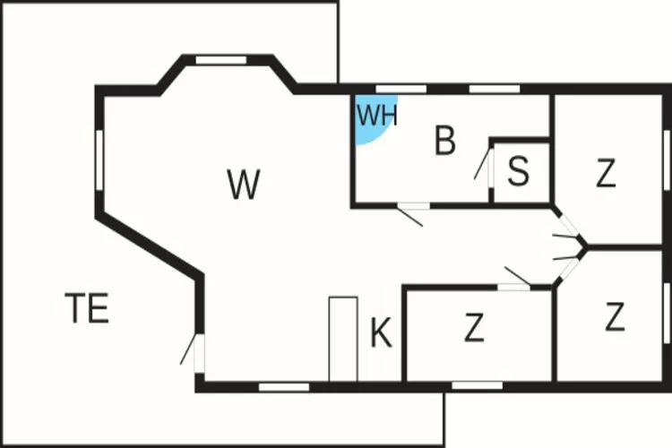 8 person holiday home in Hadsund-By Traum-Floor plan