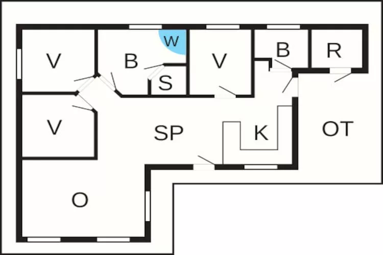 6 Personen Ferienhaus in Sjølund-By Traum-Grundriss