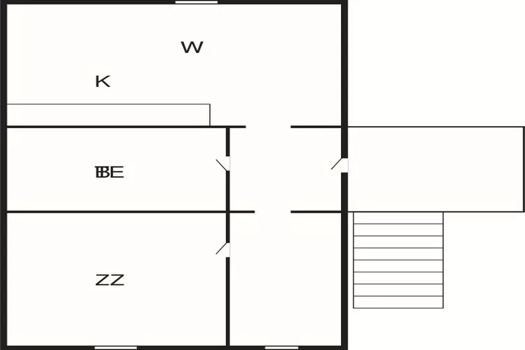 Haustierfreundliches Rømø Getaway Apartment-Grundriss