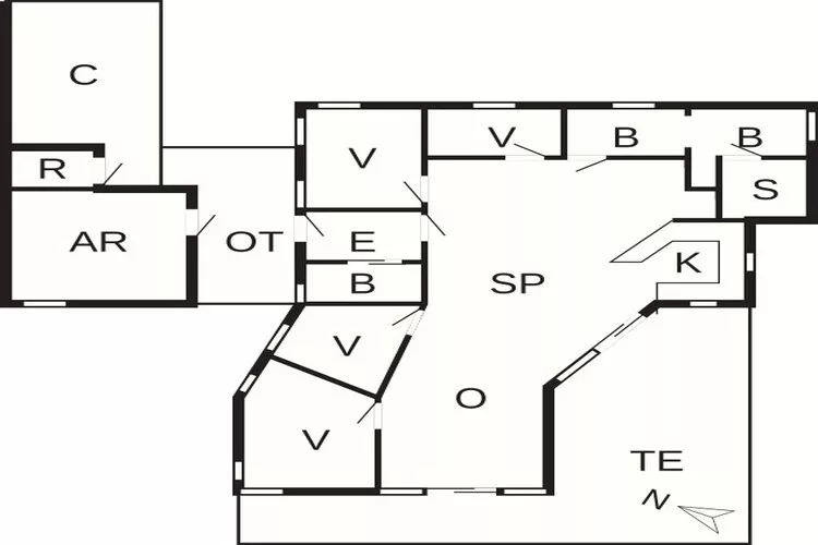 10 Personen Ferienhaus in Væggerløse-By Traum-Grundriss