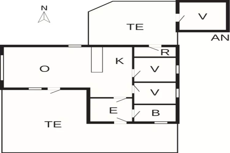 6 person holiday home in Vestervig-Floor plan