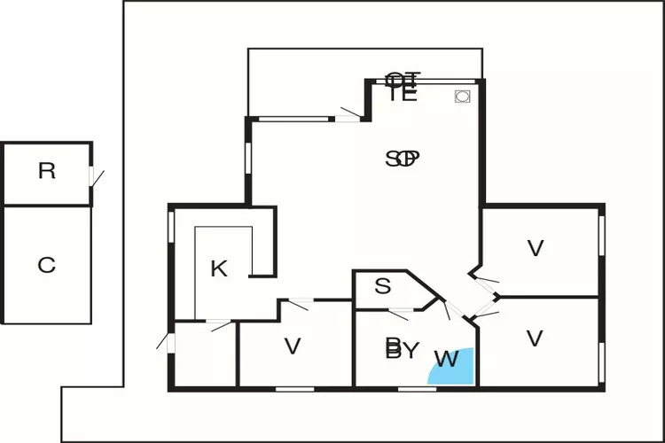 8 person holiday home in Idestrup-By Traum-Floor plan