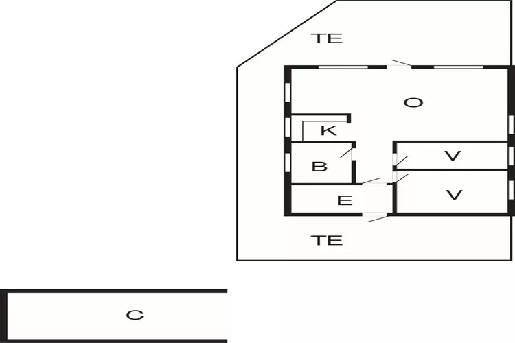 5 person holiday home in Thyholm-By Traum-Floor plan