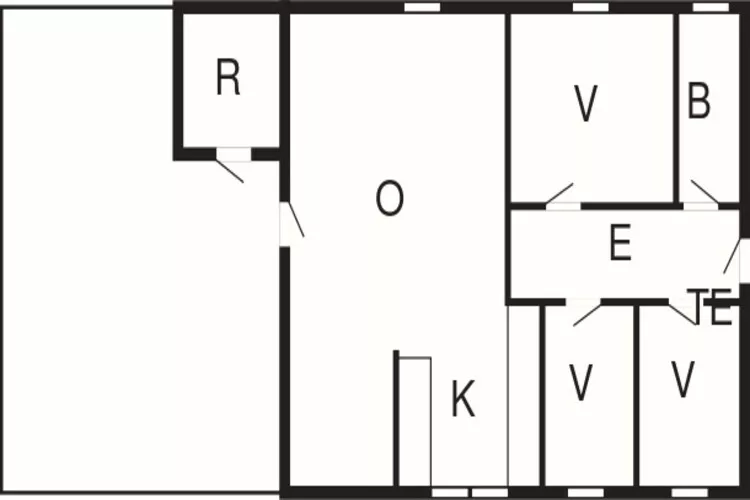 6 person holiday home in Toftlund-By Traum-Floor plan