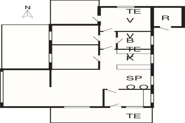 8 person holiday home in Blokhus-Floor plan