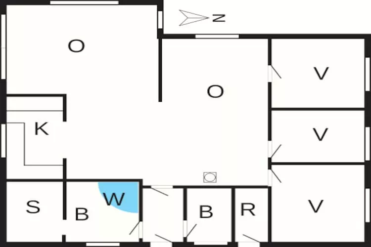 6 person holiday home in Millinge-Floor plan