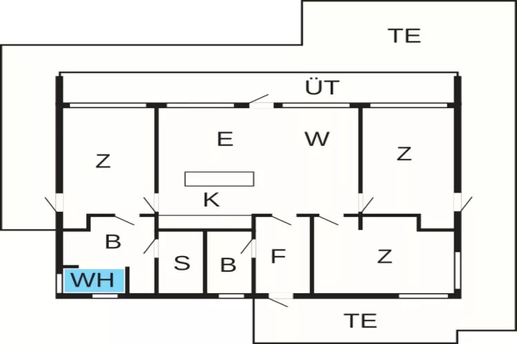 8 person holiday home in Brovst-By Traum-Floor plan