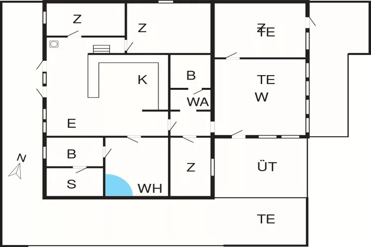 10 person holiday home in Harboøre-By Traum-Floor plan