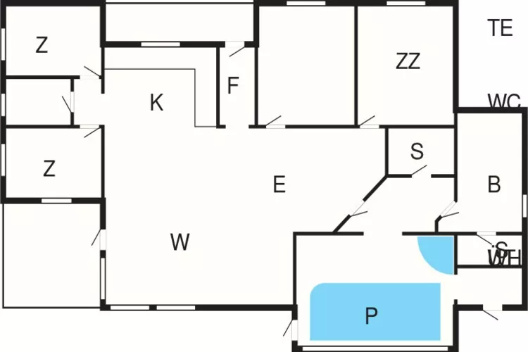 Luxury Pool House near Beach - By Traum Ferienwohnungen-Floor plan