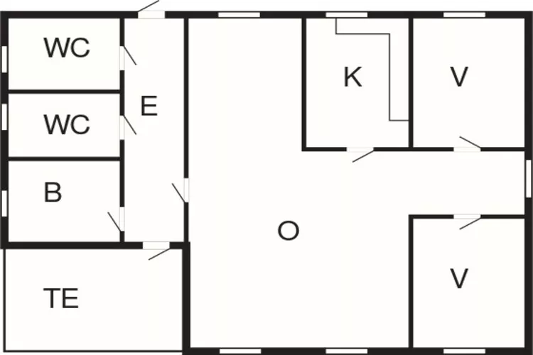 4 person holiday home in Lauvstad-By Traum-Floor plan