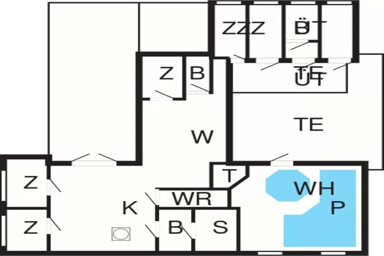 18 person holiday home in Rømø-By Traum-Floor plan