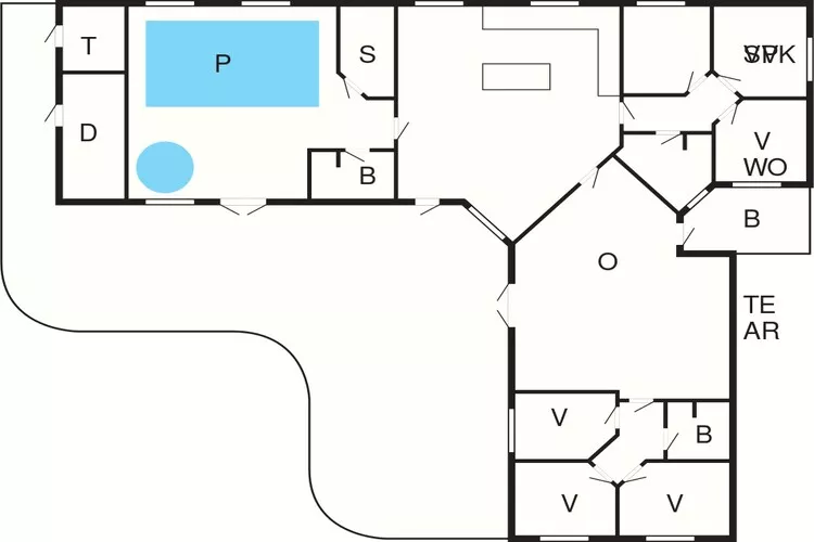 Luxury Pool Villa in Bagenkop - By Traum Ferienwohnungen-Floor plan