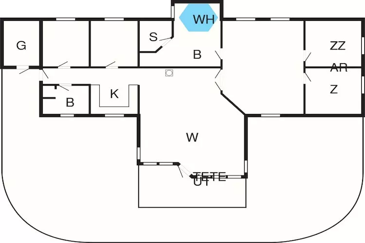 10 person holiday home in Rødby-By Traum-Floor plan