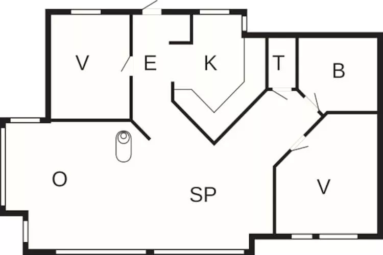 4 person holiday home in Vinderup-By Traum-Floor plan