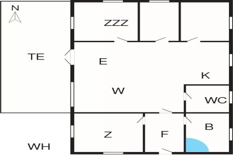 10 person holiday home in Frøstrup-By Traum-Floor plan