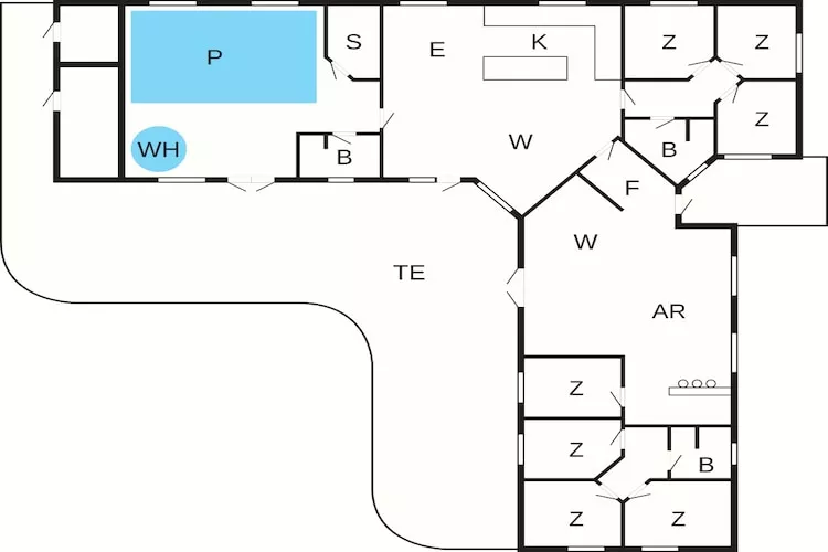 Luxury Pool Retreat in Kegnaes - By Traum Ferienwohnungen-Floor plan