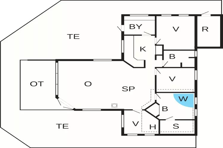 8 Personen Ferienhaus in Lemvig-By Traum-Grundriss