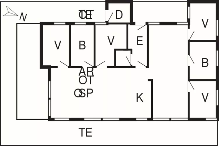 8 person holiday home in Sjølund-By Traum-Floor plan
