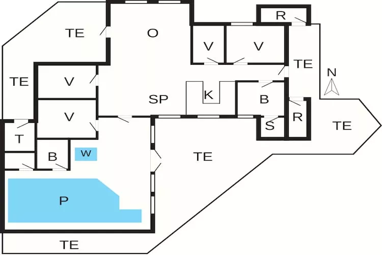 Modern Pool House with View - By Traum Ferienwohnungen-Floor plan