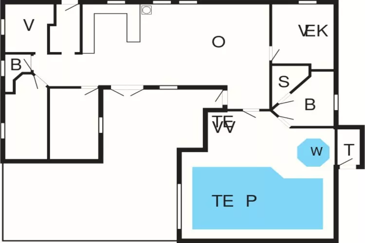 8 person holiday home in Blåvand-Floor plan