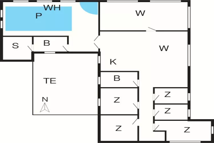 Maison de vacances pour 10 a Vestervig-By Traum-Plan d'étage