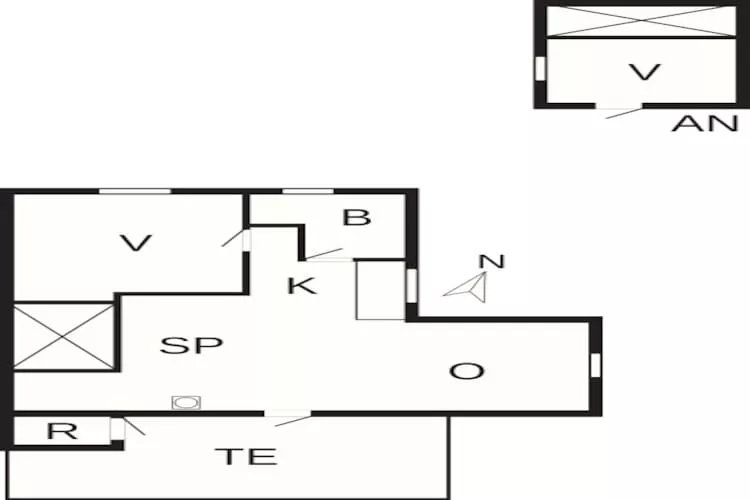 4 person holiday home in Jerup-By Traum-Floor plan