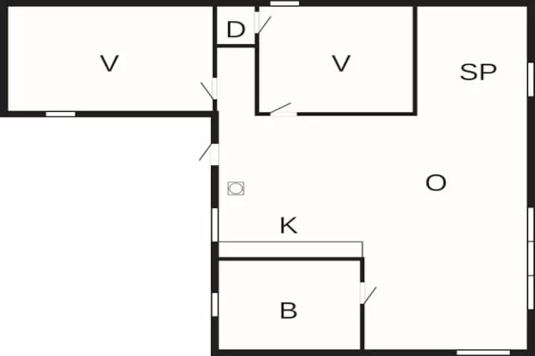 4 Personen Ferienhaus in HALLABRO-By Traum-Grundriss