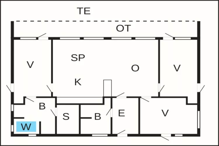 8 person holiday home in Brovst-By Traum-Floor plan