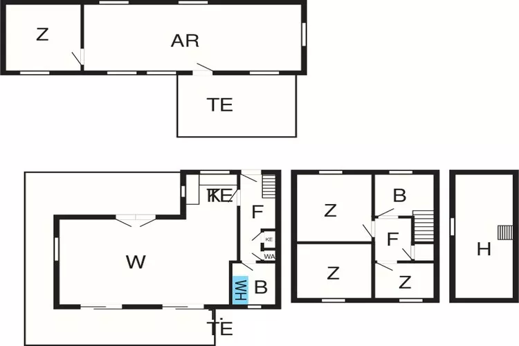 Seaside holiday home with Ocean View-Floor plan