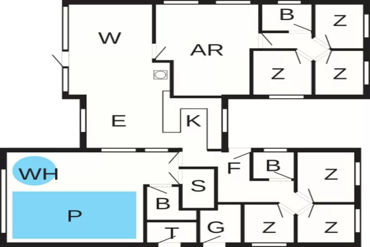 Retraite de luxe avec piscine a Kegnaes -- By Traum Ferienwohnungen-Plan