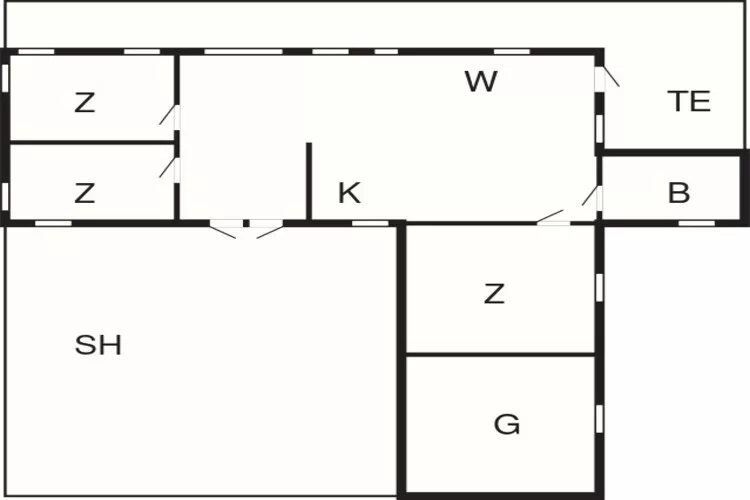 7 person holiday home in Løkken-By Traum-Floor plan