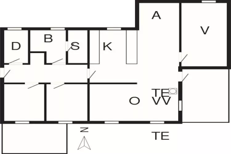 Cozy Retreat in Vorupor - By Traum Ferienwohnungen-Floor plan