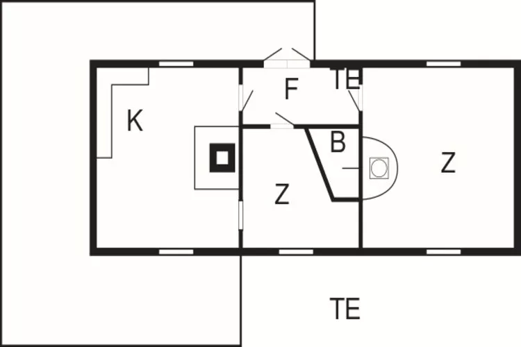 Maison de vacances pour 6 a HOVA-By Traum-Plan