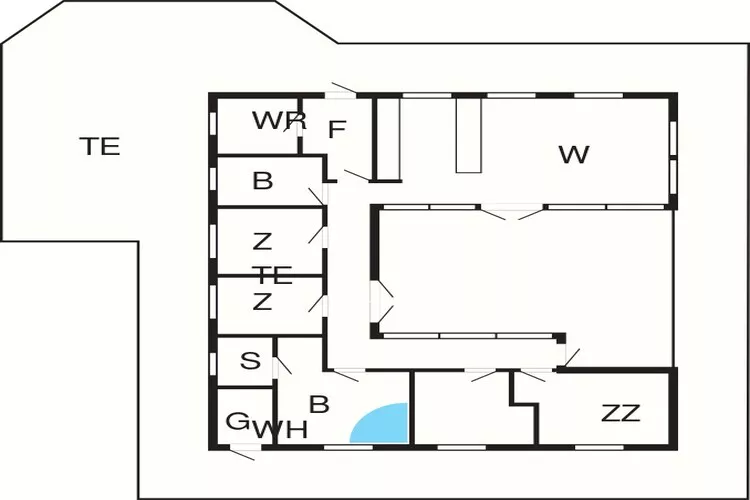 8 person holiday home in Hirtshals-By Traum-Floor plan