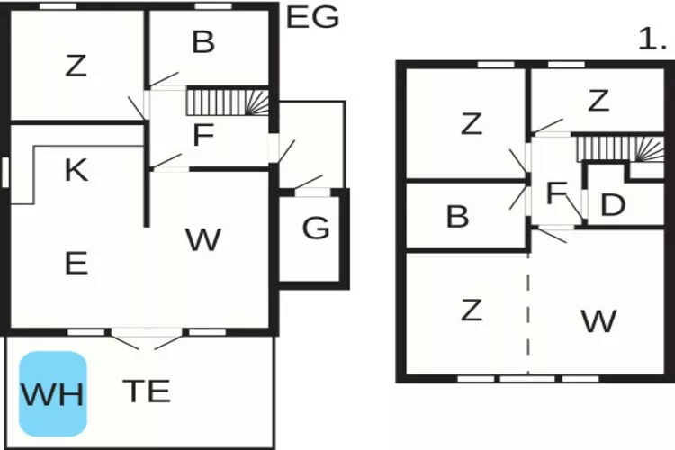 Maison de vacances pour 6 a Gursken-By Traum-Plan