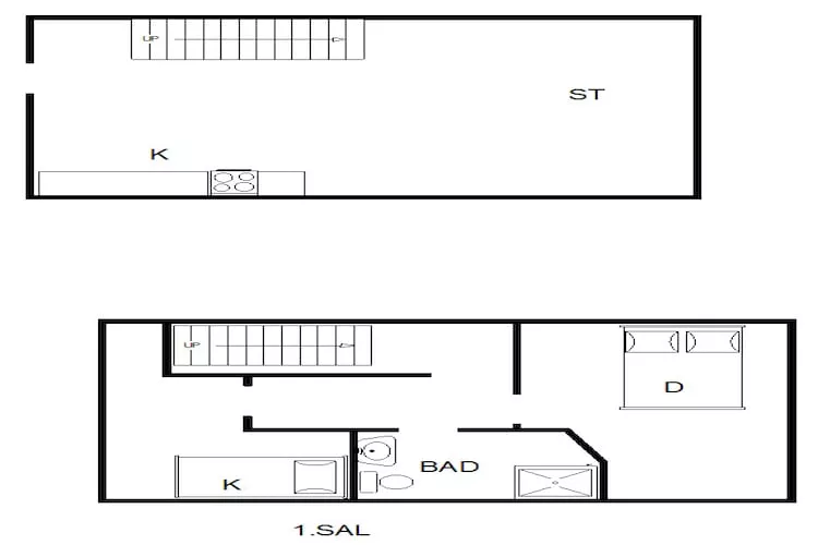 4 person holiday home in Fanø-By Traum-Floor plan