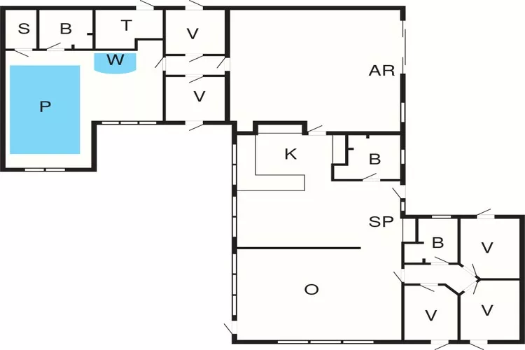 18 person holiday home in Løkken-By Traum-Floor plan