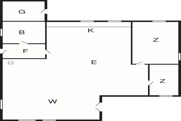 4 Personen Ferienhaus in Ans By-By Traum-Grundriss