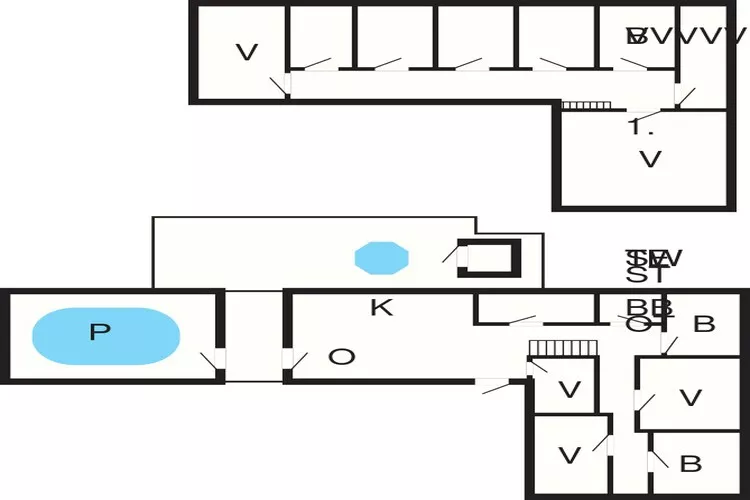 25 person holiday home in Rømø-By Traum-Floor plan