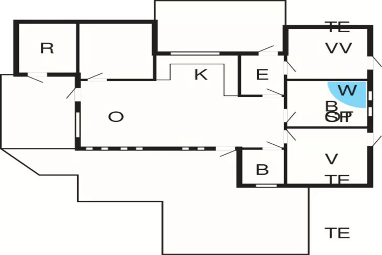 6 person holiday home in Hirtshals-By Traum-Floor plan
