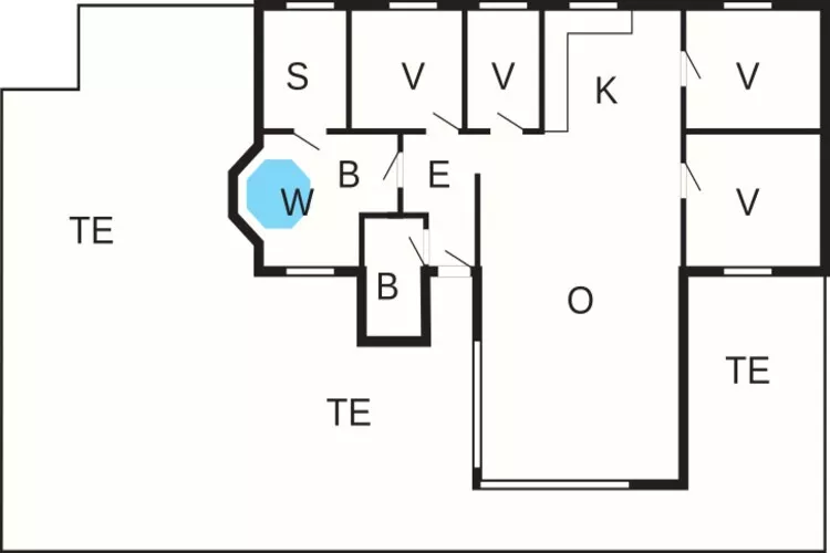 9 Personen Ferienhaus in Løkken-By Traum-Grundriss