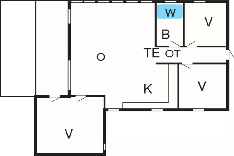 5 Personen Ferienhaus in Blåvand-By Traum-Grundriss