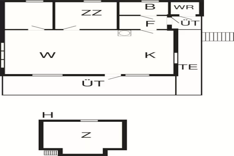 6 person holiday home in Bud-By Traum-Floor plan