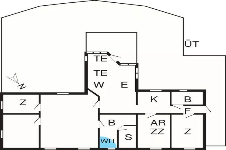 10 person holiday home in Væggerløse-By Traum-Floor plan