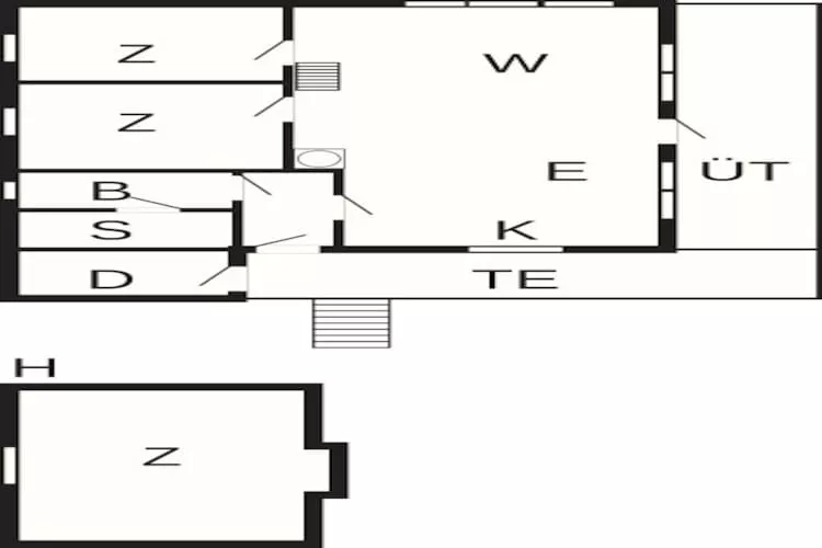 6 person holiday home in Bud-By Traum-Floor plan