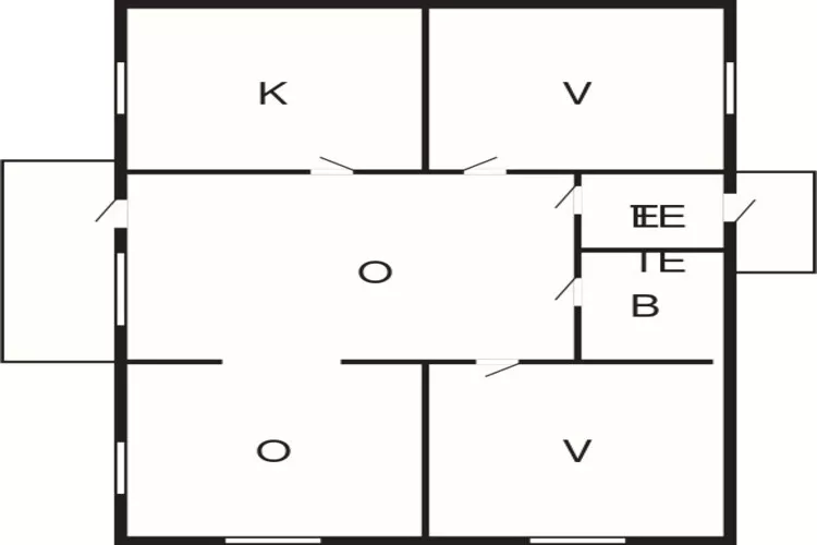 4 person holiday home in Utvik-By Traum-Floor plan