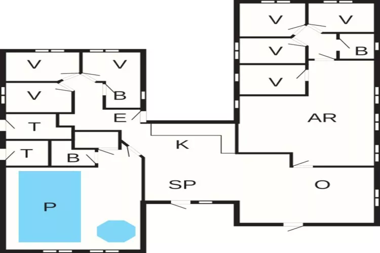 18 person holiday home in Bogense-Floor plan