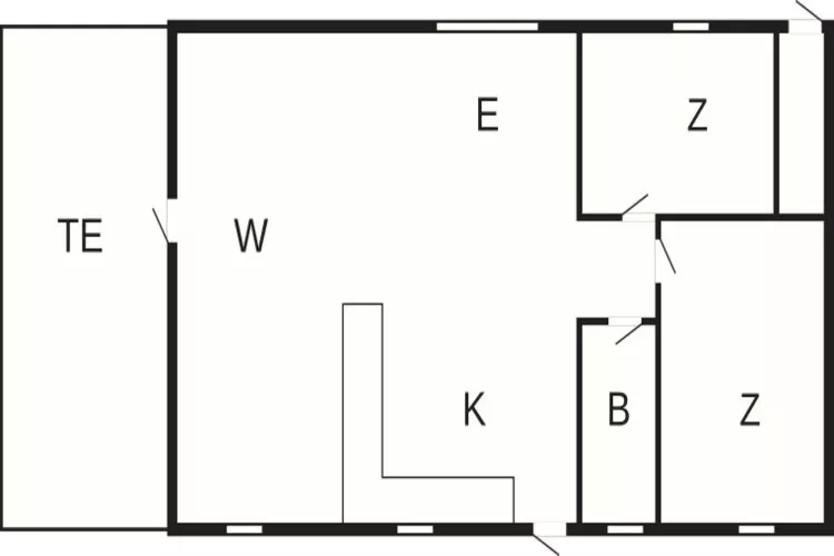Gemutliches Refugium in Binderup -- By Traum Ferienwohnungen-Grundriss