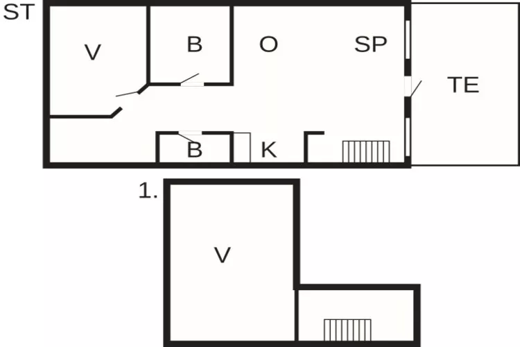 4 person holiday home in Brovst-By Traum-Floor plan